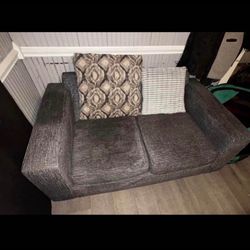 Grey Love Seat 