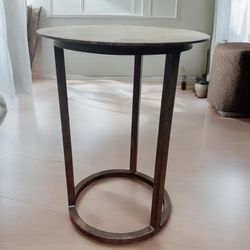 Restoration Hardware Mercer Metal Round Side Table End Table