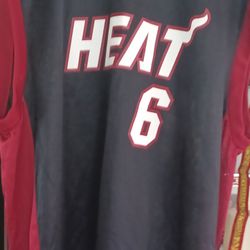 Lebron James. Miami Heat Jersey #6.