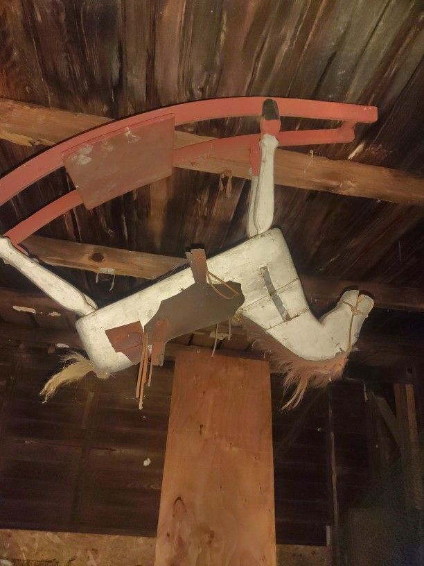 Antique Folk Art Rocking Horse Make Offer
