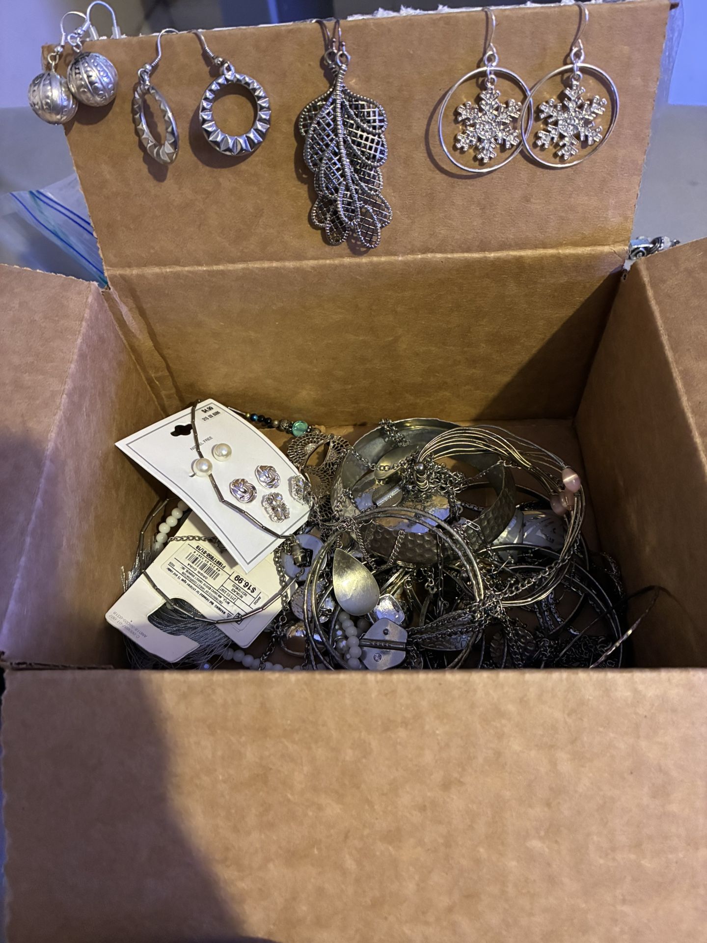 Box Of Costume Jewelry