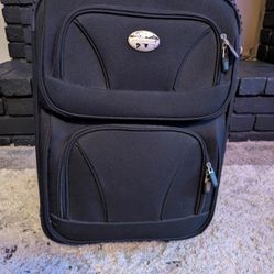 Global Travel Black 20in Carry On Luggage 