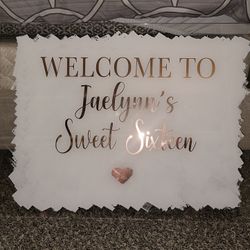 Custom Acrylic Sign 18 X 24