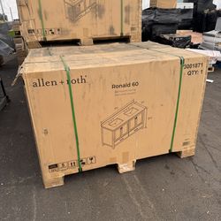 allen+roth Ronald 60" Bathroom Vanity - Dove Grey