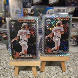 (Qty:2) 2024 Topps Chrome Update Jackson Holiday (RC) X-Fractor #USC200 OriolesI