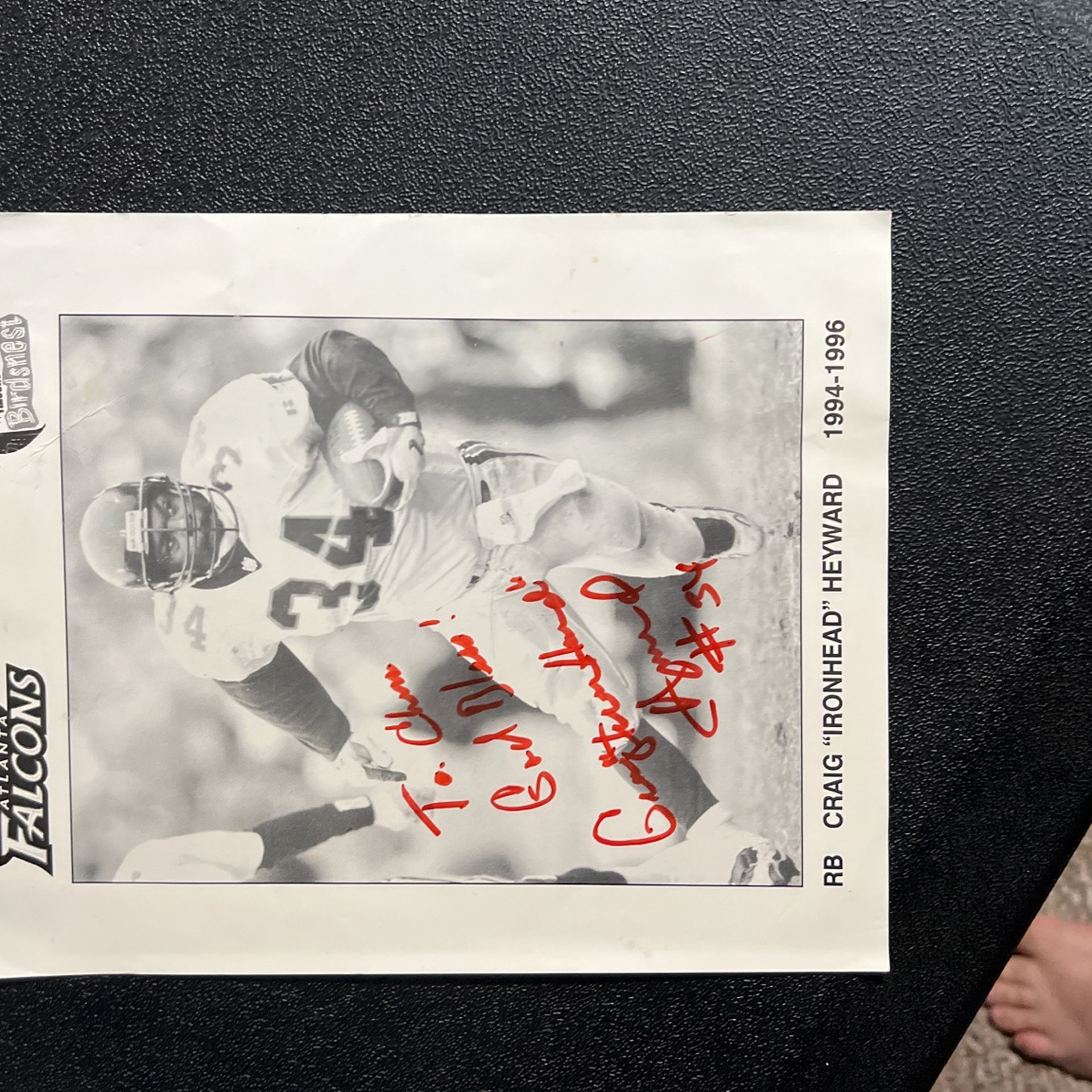 Atlanta Falcons Craig Ironhead Heyward Signed 2994