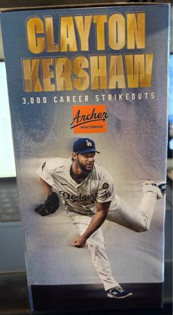 Clayton Kershaw 3,000 Career Strikeouts Bobblehead