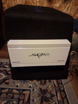DC Addio 15 inch subwoffer and 1500 watt skar amp