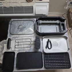 Power Smokeless Grill 1500 W ~ Black New In Open BoxPower Smokeless Grill 1500 W