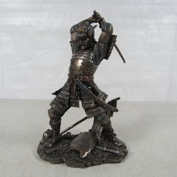 Japanese Bushido Samurai Warrior Resin/Epoxy Statue 9 1/2" Tall
