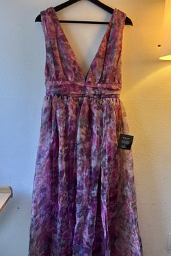 Lulus, Floral Print Organza Maxi Dress size large