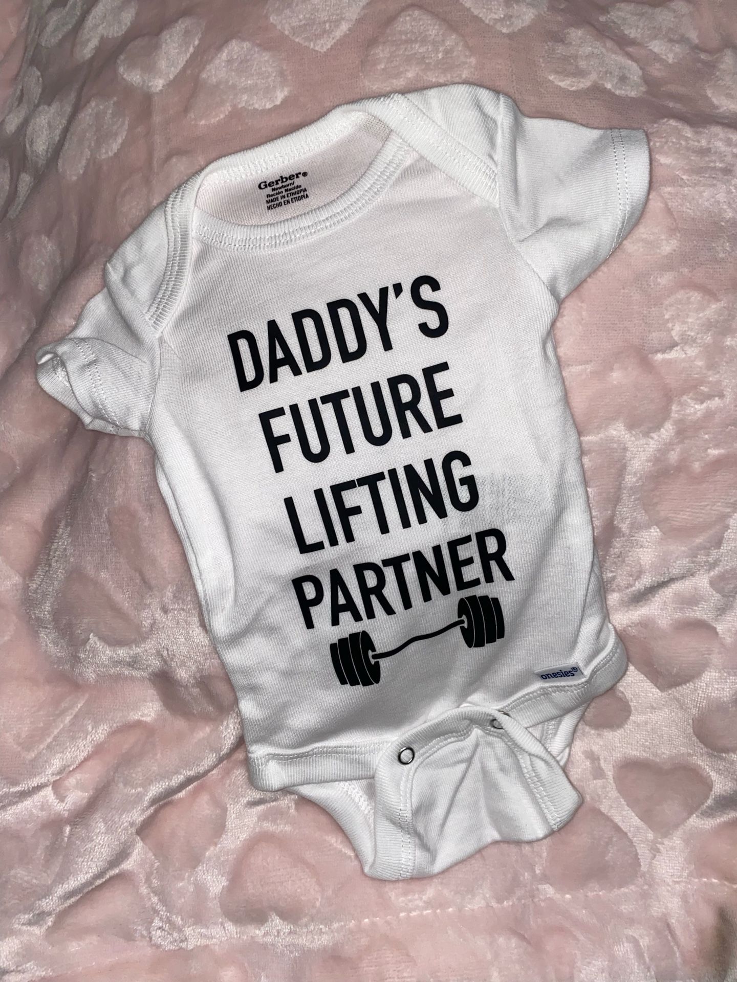 Pregnancy Announcement Onesie Sample