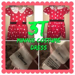 Minnie Mouse Halloween Costume Dress 3T OBO