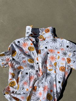 Men’s Halloween button up shirt