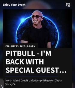 Pitbull Tickets - Great seats!