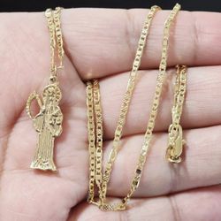 Santa Muerte Necklace 