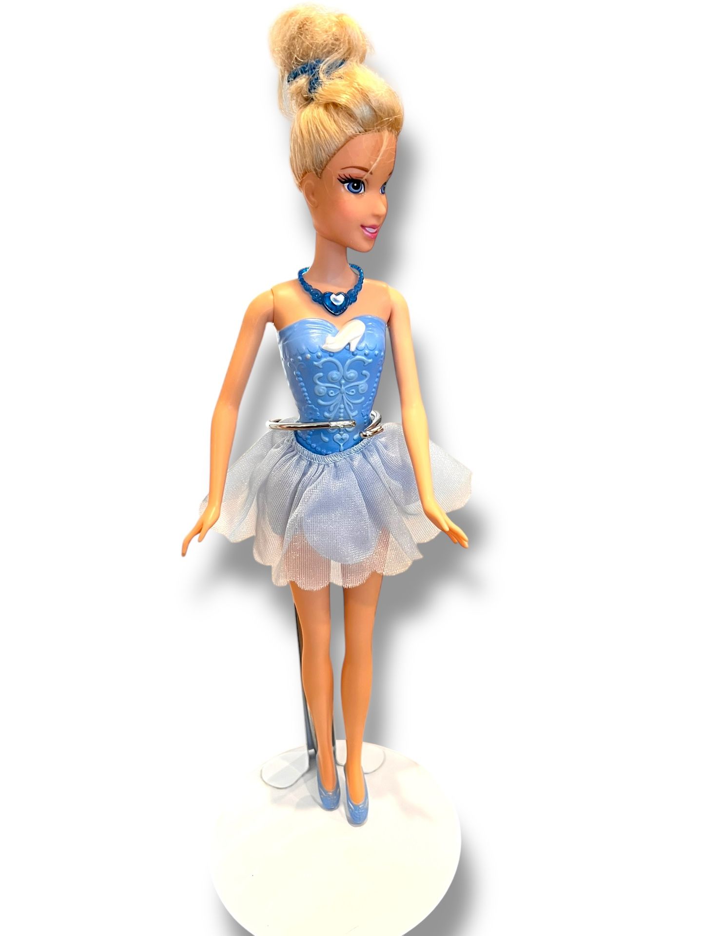 Barbie Doll Disney Princess Cinderella Ballerina Blonde Ballet Tutu Dress Shoes