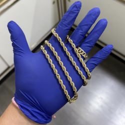 14K Gold Rope Chain 28”