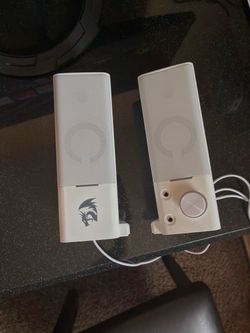 Redragon White Gaming Speakers