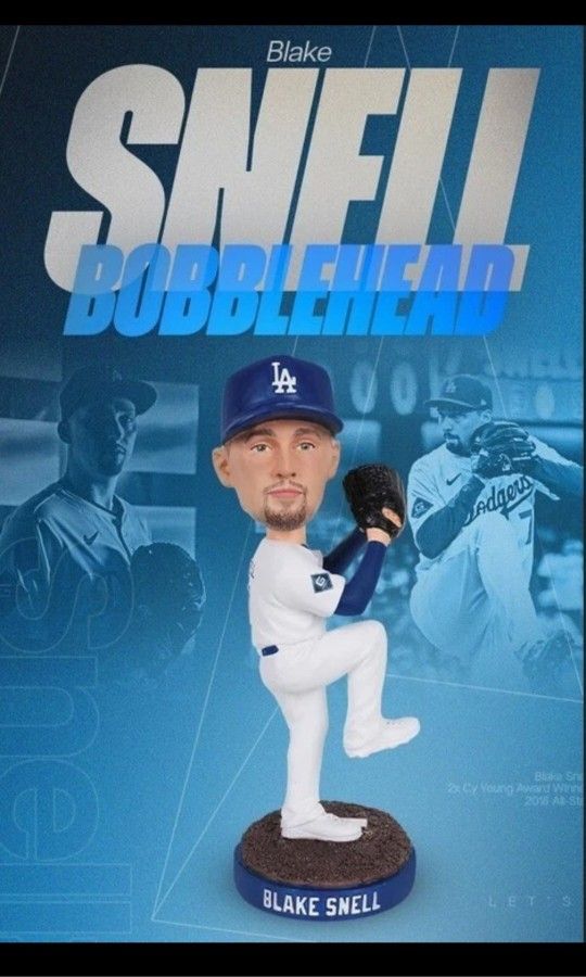 Blake Snell Dodgers Bobblehead 🔥 🧢 ⚾️ 🧢 🔥
