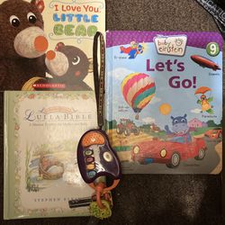 3 Baby Books & A Toy