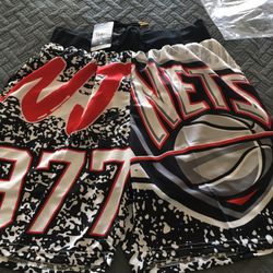 New Jersey Nets Mitchell & Ness Shorts Brand New With Tags 