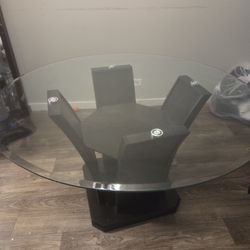 Glass dining Room Table