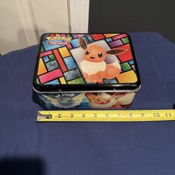 Pokeman Eevee Trading Card Game Tin - Multicolor