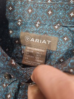 Kids ARIAT button Up Size XS/7