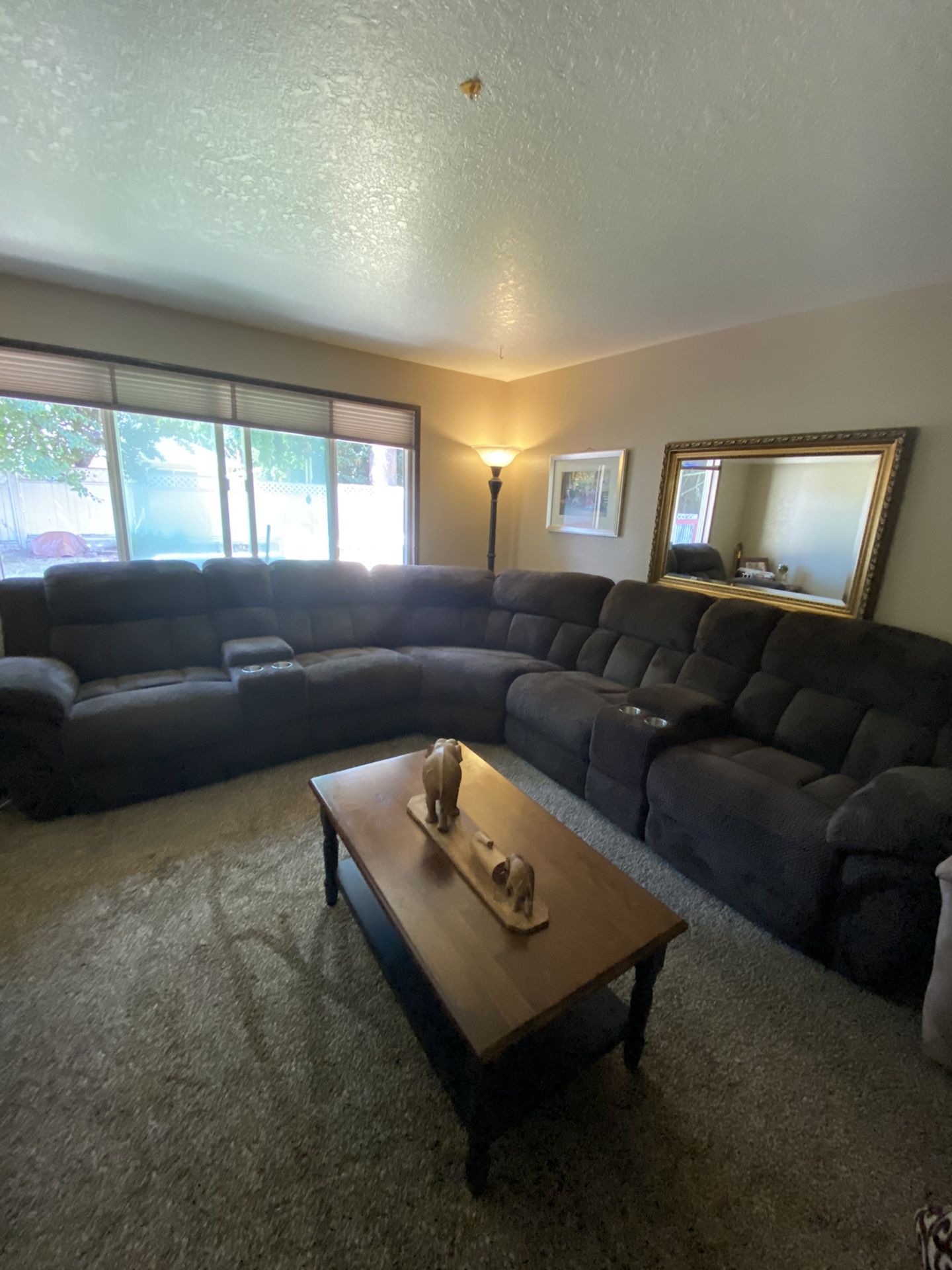 Brown sofa