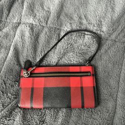 Ref Flannel Print Coach Wallet