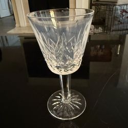 Vintage Waterford Crystal  Wine LISMORE 6" Glass Excellent 