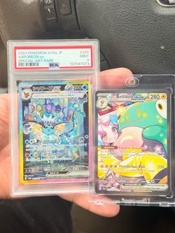PSA 9 Vaporeon Ex SV8a JP & Iono’s Bellibolt ex Pokemon TCG