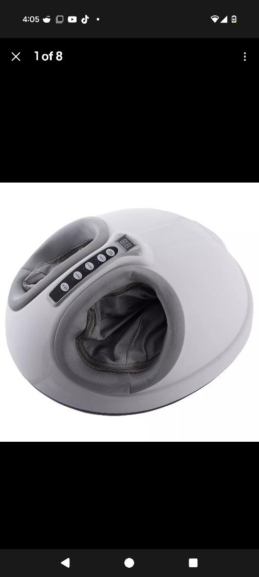 Foot Massager Shiatsu Heat Rolling Kneading LED Display Air Pressure New