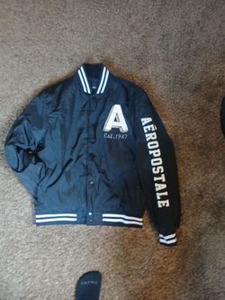 Aeropostale black bomber jacket mens small