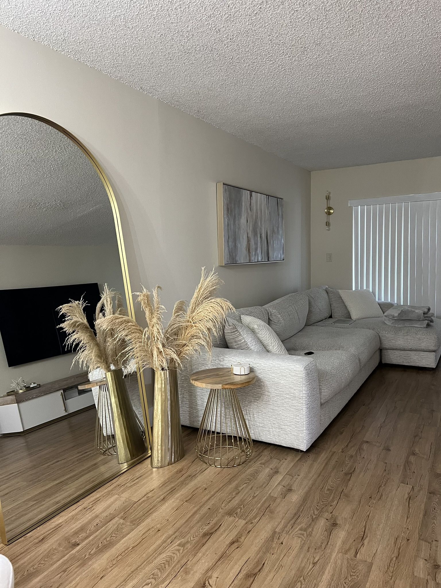 Beige Sectional Right Chaise