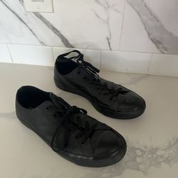 Converse Black Leather 