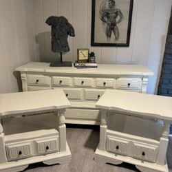 Professionally Refinished Dresser Set- Will Deliver In The Metro For Free 