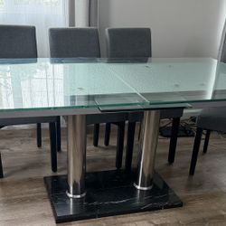 Glass Rectangle Table 