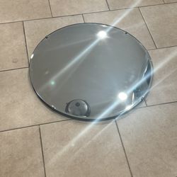 Antique Frameless Beveled Wall Mirror 