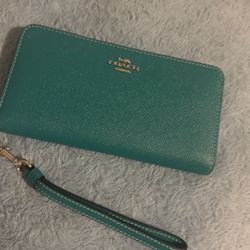 Blue  Coach Wallet 