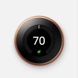 Google Nest Learning Thermostat (3rd Gen) - Copper (Renewed) - $100
