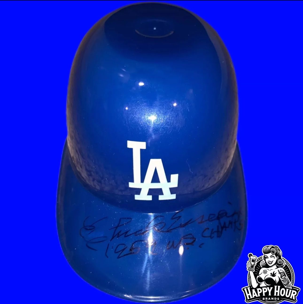 Chuck Essegian Signed Autograhed LA Dodgers Mini Helmet 59 WS Champs