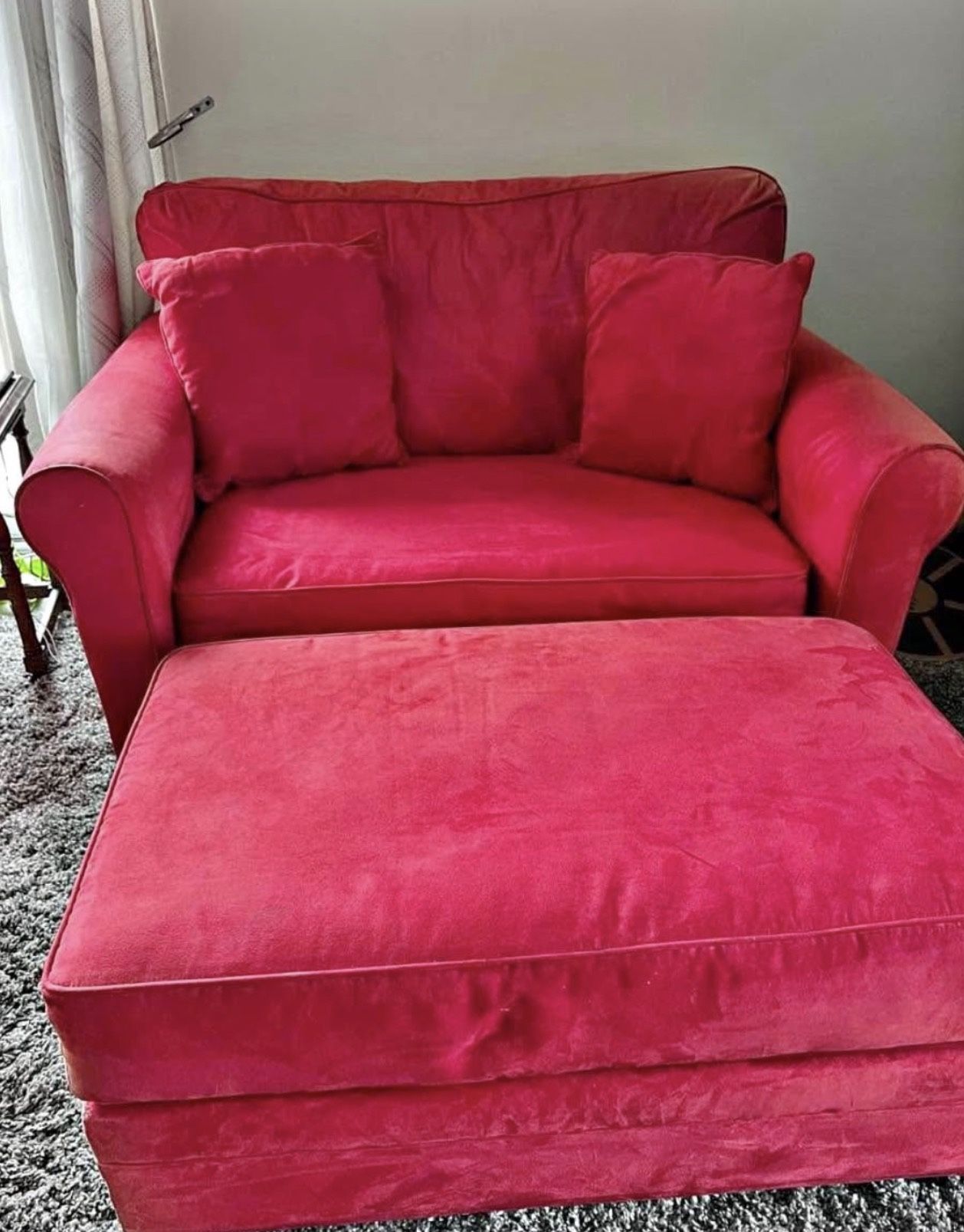 Red Love Seat Pull Out
