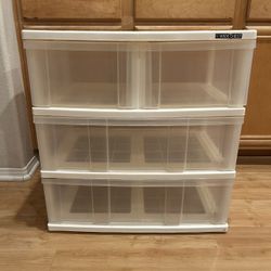Heavy duty sturdy White 4 drawer rolling storage organizer with castors 