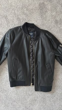 Abercrombie, Leather Coat