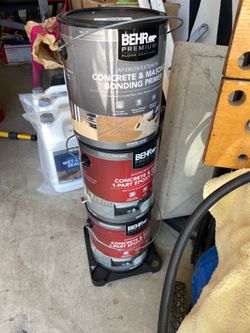 6 Gallons concrete & garage epoxy coating and wet look sealer
