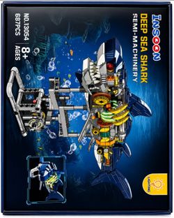 Lego Deep Sea Shark built and not built