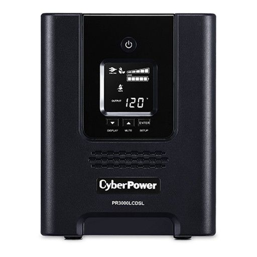 CyberPower PR3000LCDSL 3000VA 2700W 120VAC Smart App Sinewave UPS - 7 Outlet