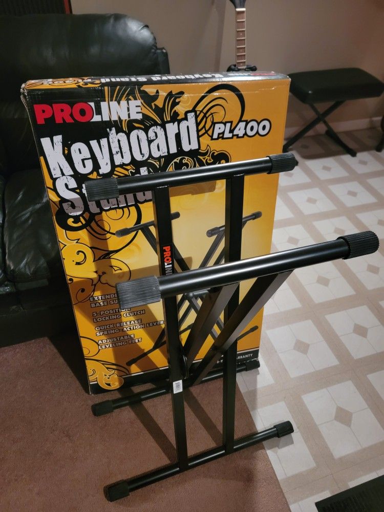 PROLINE DOUBLE BRACED KEYBOARD STAND 